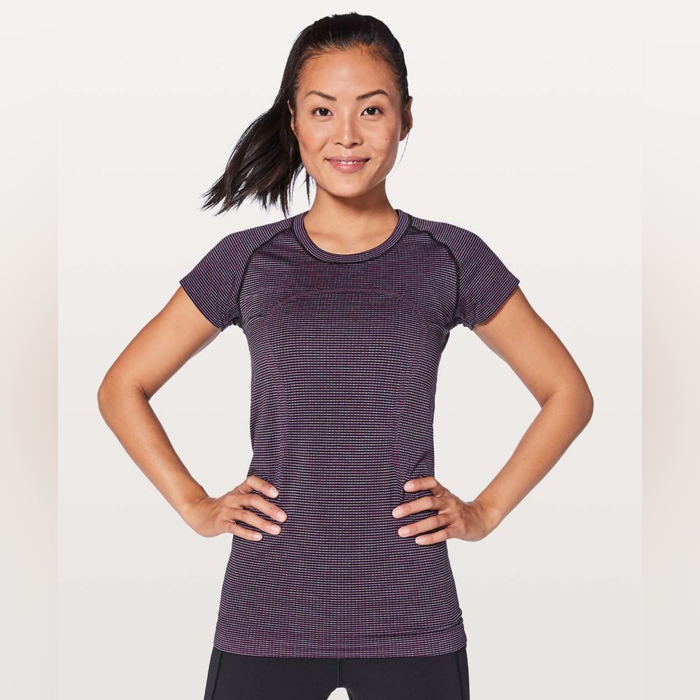 lululemon athletica Dark Purple Short Sleeve Top